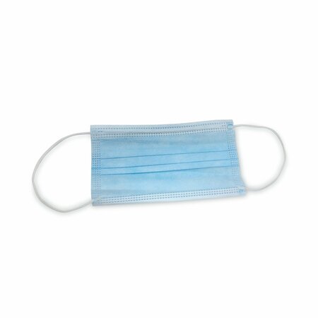 GN1 Three-Ply General Use Face Mask, Blue/White, PK2500, 2500PK MS2500